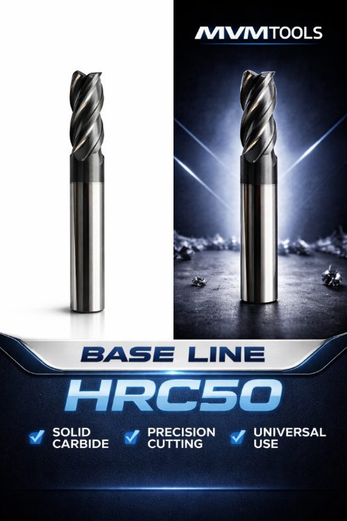 Fresa Metallo Duro MVM TOOLS BASE LINE HRC50