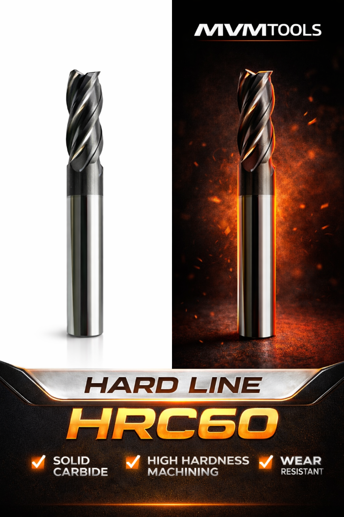 Frese metallo duro MVM TOOLS HARD LINE – HRC60
