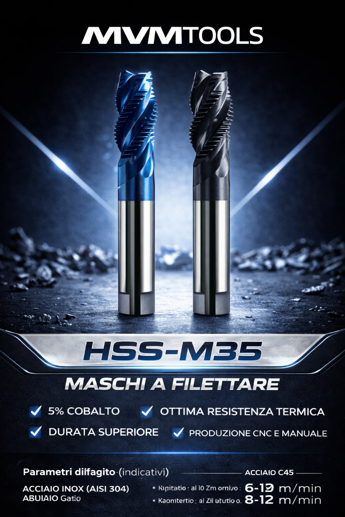 Maschi da filettare HSS(M35)